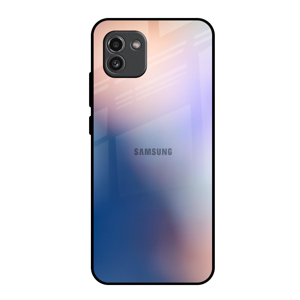 Blue Mauve Gradient Samsung Galaxy A03 Glass Back Cover Online