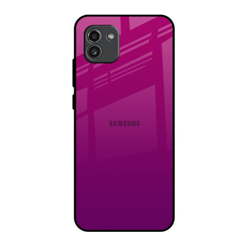 Magenta Gradient Samsung Galaxy A03 Glass Back Cover Online