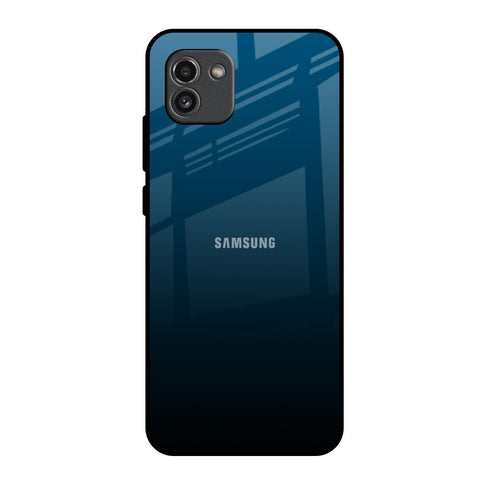 Sailor Blue Samsung Galaxy A03 Glass Back Cover Online