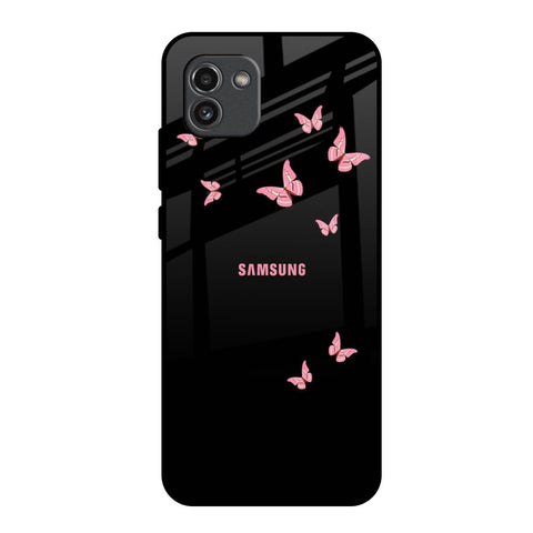 Fly Butterfly Samsung Galaxy A03 Glass Back Cover Online