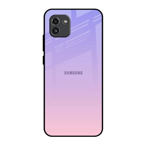 Lavender Gradient Samsung Galaxy A03 Glass Back Cover Online