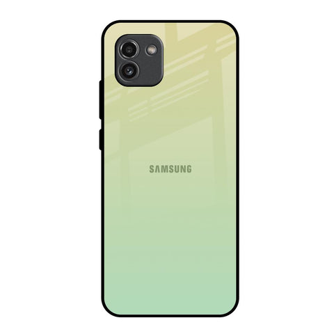 Mint Green Gradient Samsung Galaxy A03 Glass Back Cover Online