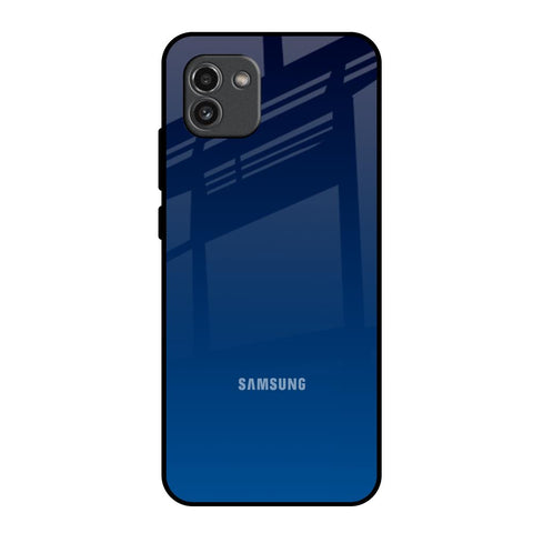 Very Blue Samsung Galaxy A03 Glass Back Cover Online