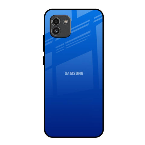 Egyptian Blue Samsung Galaxy A03 Glass Back Cover Online