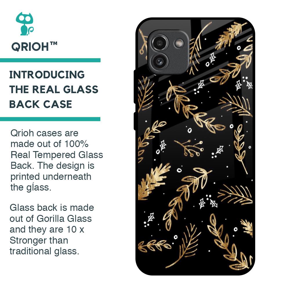 Autumn Leaves Glass Case for Samsung Galaxy A03