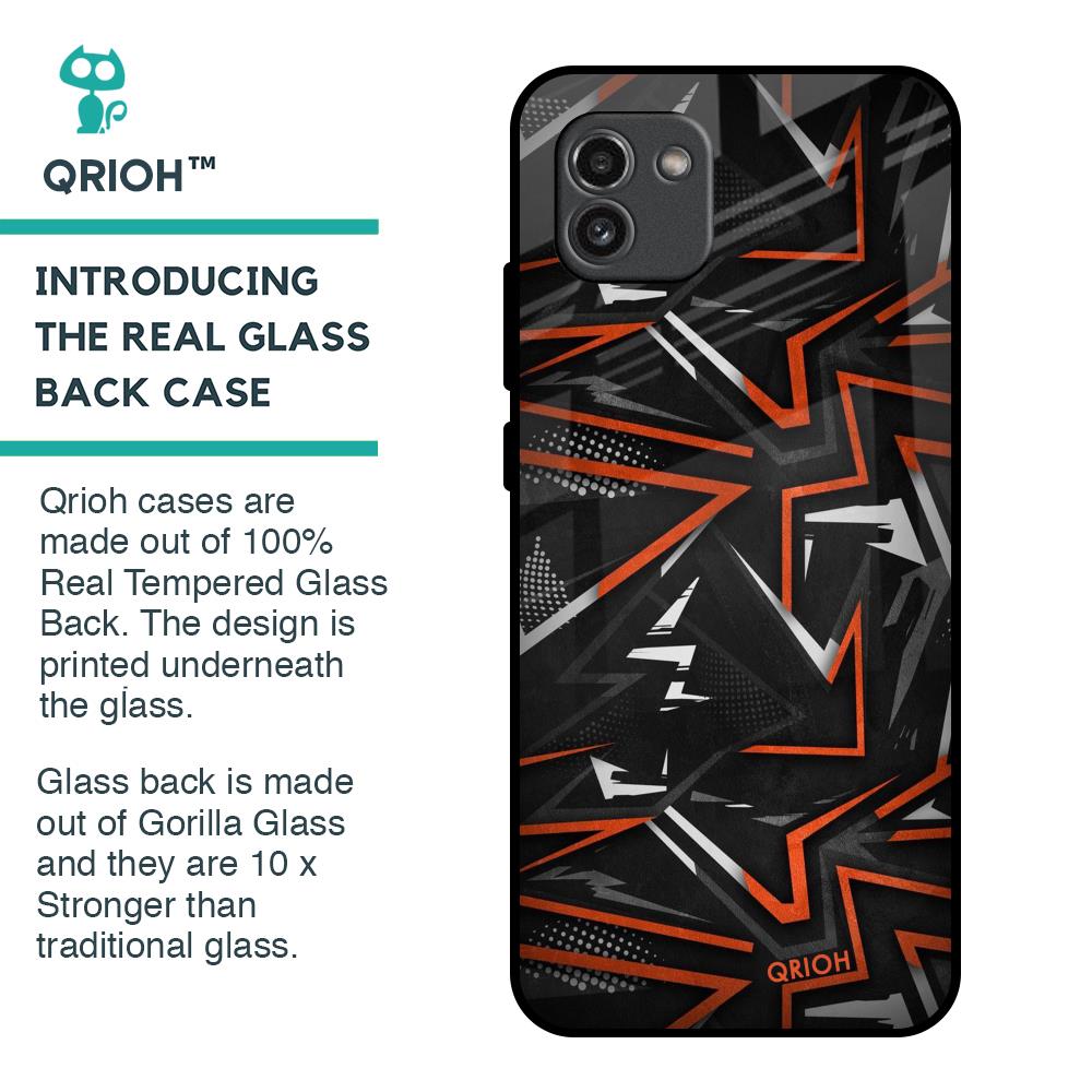Vector Art Glass Case for Samsung Galaxy A03