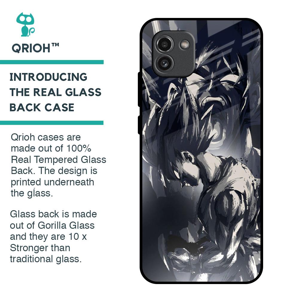 Sketch Art DB Glass Case for Samsung Galaxy A03