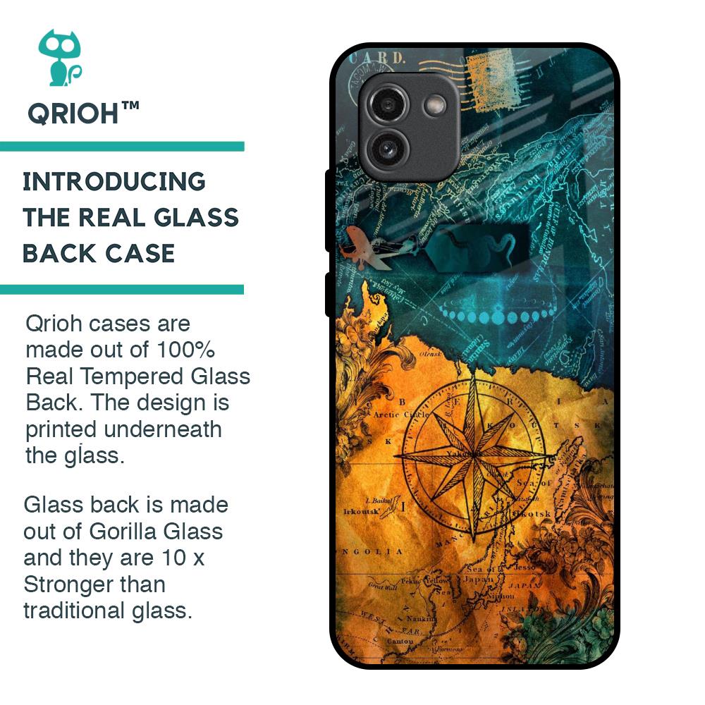 Architecture Map Glass Case for Samsung Galaxy A03