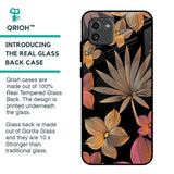Lines Pattern Flowers Glass Case for Samsung Galaxy A03