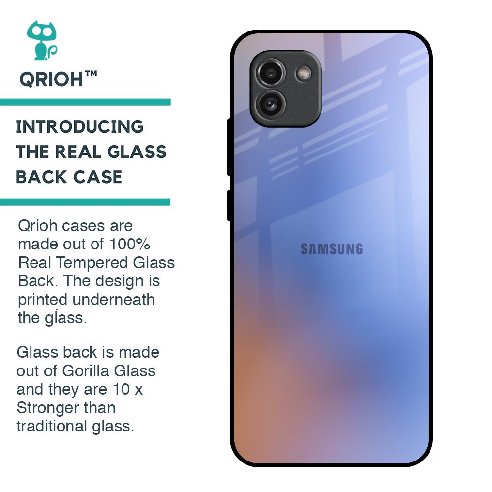Blue Aura Glass Case for Samsung Galaxy A03