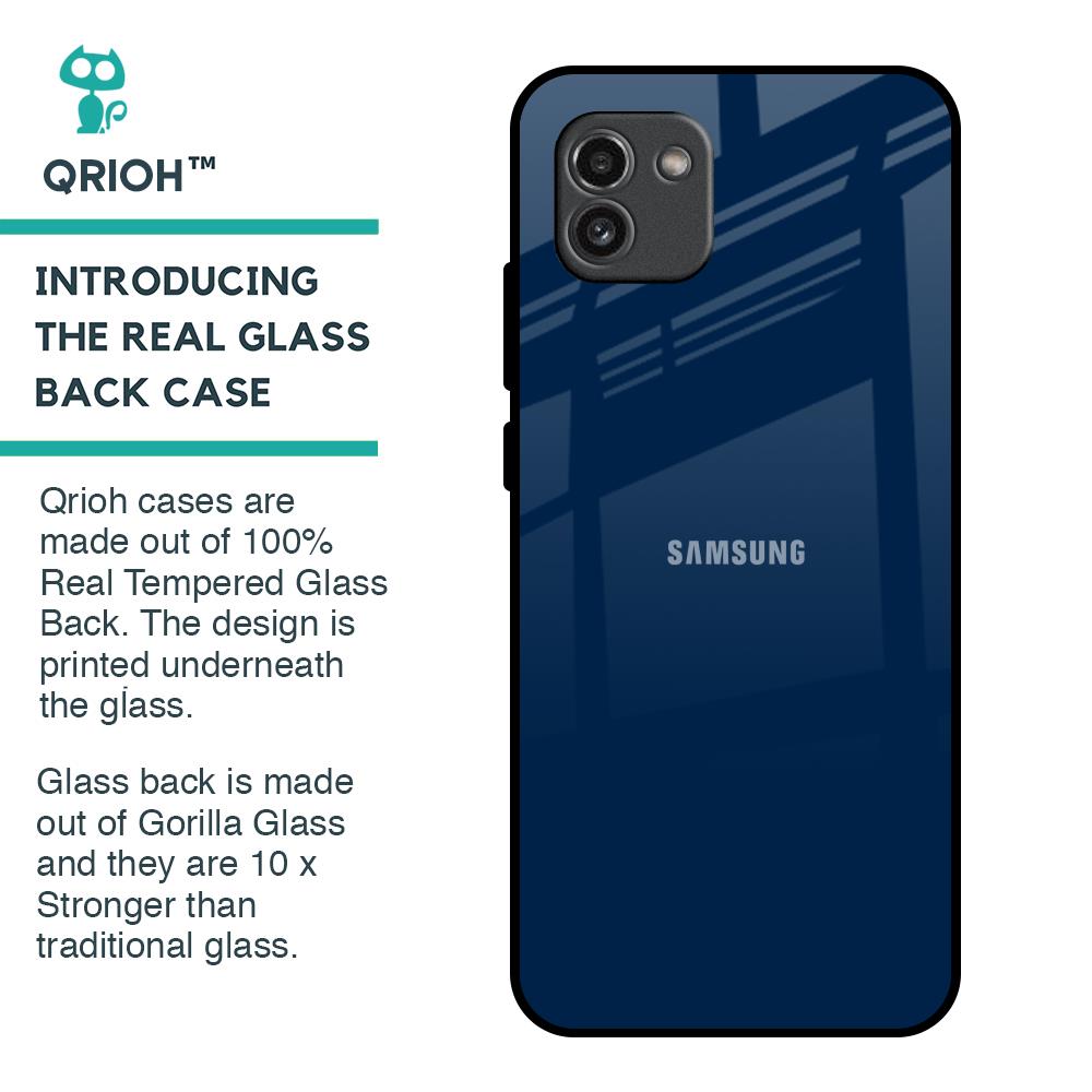 Royal Navy Glass Case for Samsung Galaxy A03