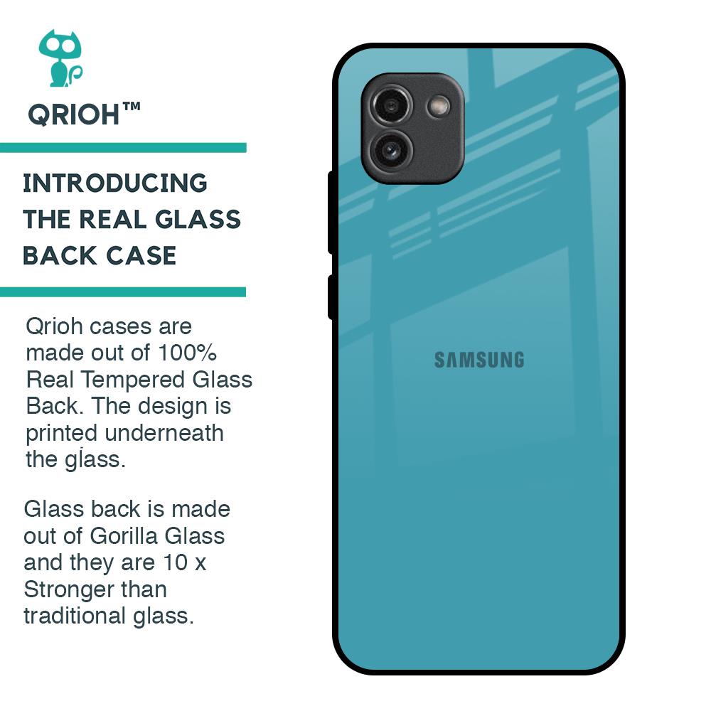 Oceanic Turquiose Glass Case for Samsung Galaxy A03