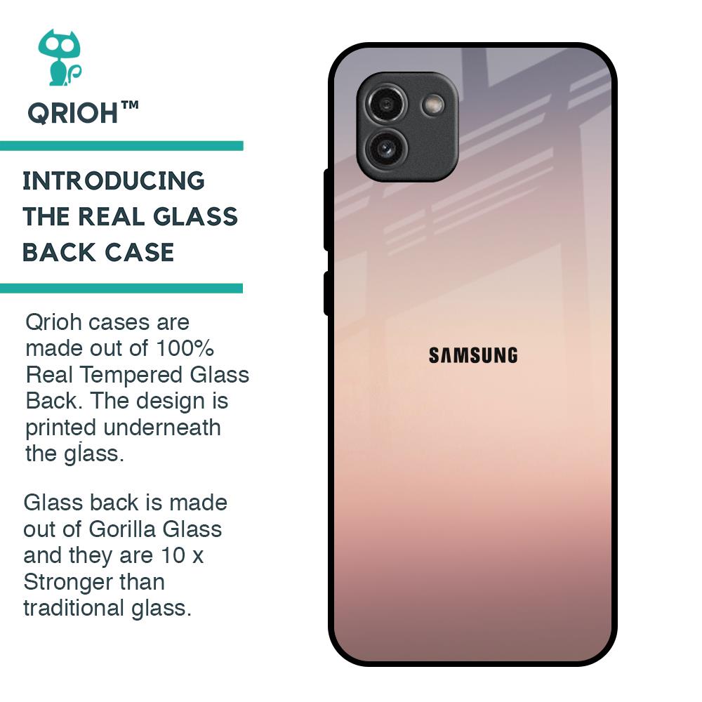 Golden Mauve Glass Case for Samsung Galaxy A03