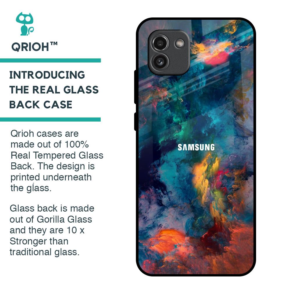Colored Storm Glass Case for Samsung Galaxy A03