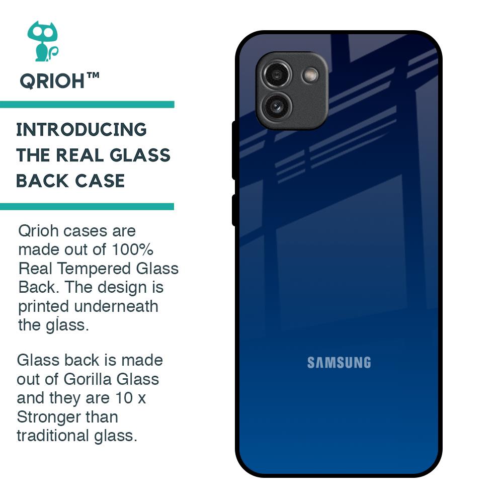 Very Blue Glass Case for Samsung Galaxy A03