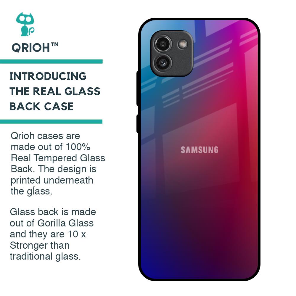 Magical Color Shade Glass Case for Samsung Galaxy A03