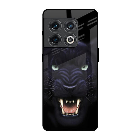 Angry Black Leopard OnePlus 10 Pro Glass Back Cover Online
