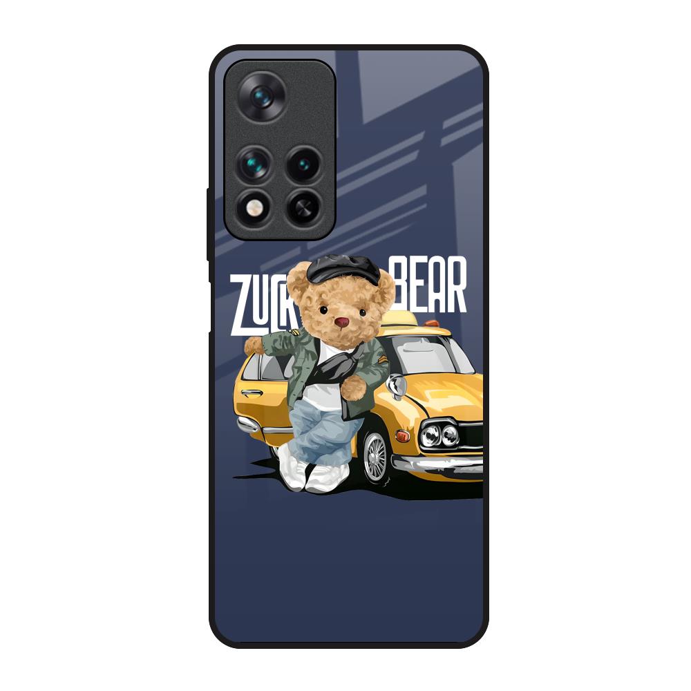 Adventurous Bear Redmi Note 11 Pro 5G Glass Back Cover Online