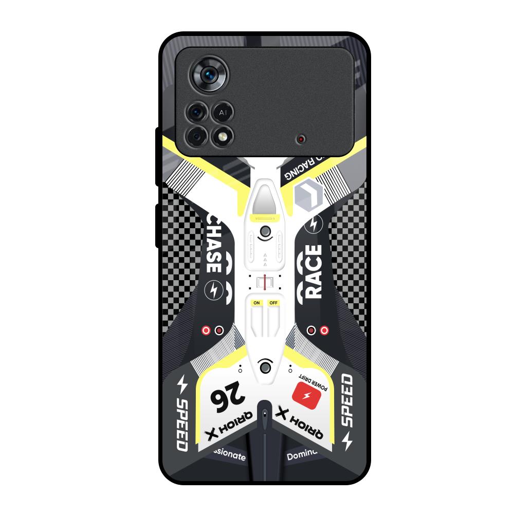 Car Enthusiast Poco X4 Pro 5G Glass Back Cover Online