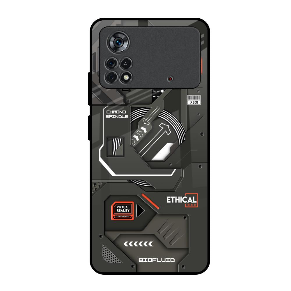 Tech Aesthetics Poco X4 Pro 5G Glass Back Cover Online