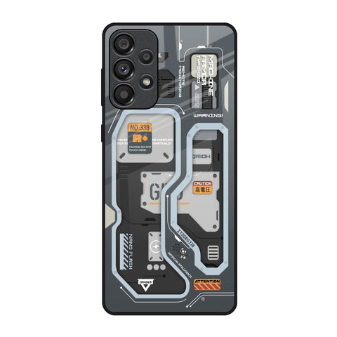 Retro Futuristic Samsung Galaxy A73 5G Glass Back Cover Online