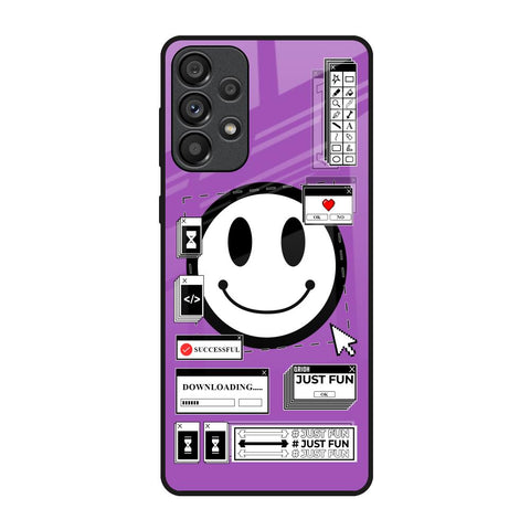 Code with Smile Samsung Galaxy A73 5G Glass Back Cover Online