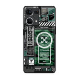 Green Camo Circuit OPPO F21 Pro Glass Back Cover Online