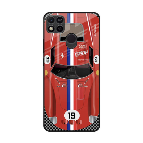 Racing Vintage Redmi 10A Glass Back Cover Online