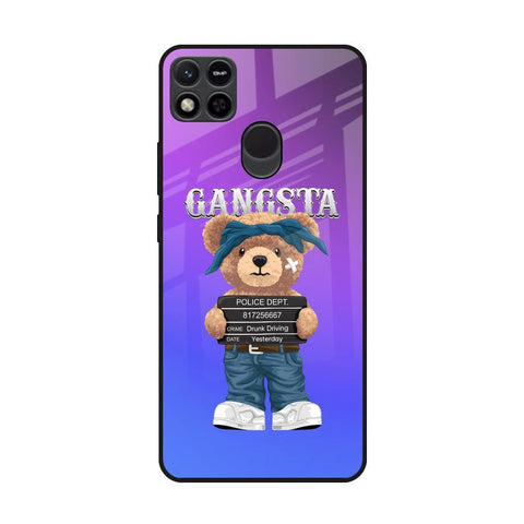 Gangsta Bear Redmi 10A Glass Back Cover Online