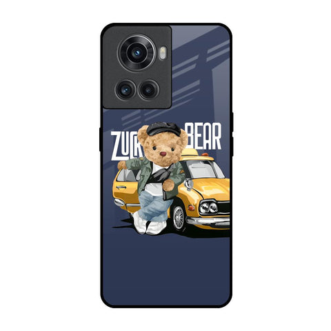 Adventurous Bear OnePlus 10R 5G Glass Back Cover Online