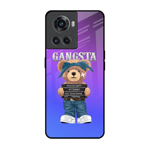 Gangsta Bear OnePlus 10R 5G Glass Back Cover Online