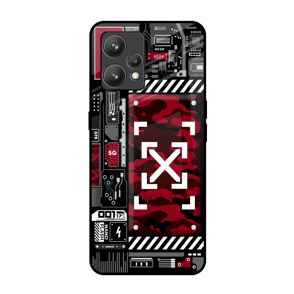 Technology Art Realme 9 Glass Back Cover Online