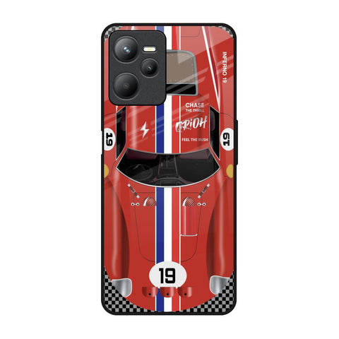 Racing Vintage Realme C35 Glass Back Cover Online