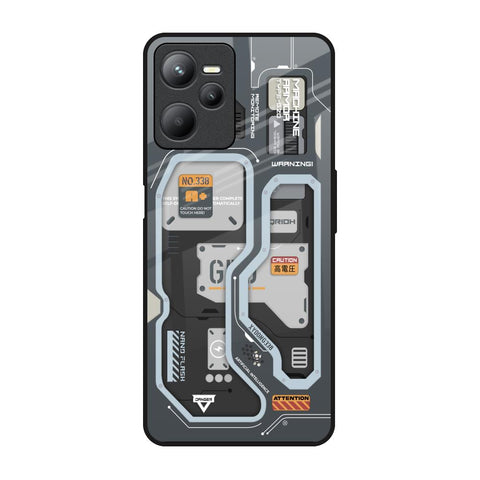 Retro Futuristic Realme C35 Glass Back Cover Online