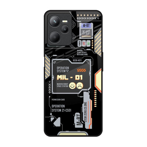 Exposed Parts Realme C35 Glass Back Cover Online