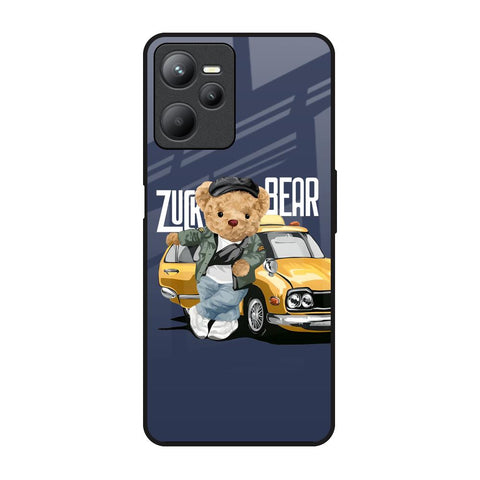 Adventurous Bear Realme C35 Glass Back Cover Online