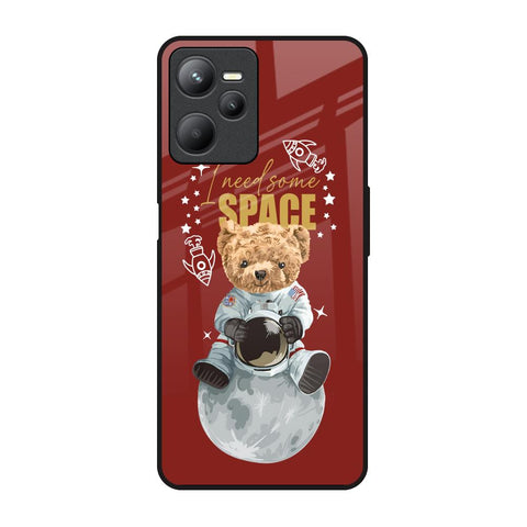 Astronaut Bear Realme C35 Glass Back Cover Online