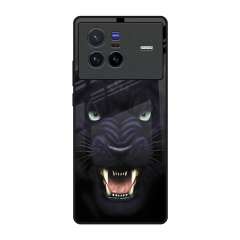 Angry Black Leopard Vivo X80 5G Glass Back Cover Online