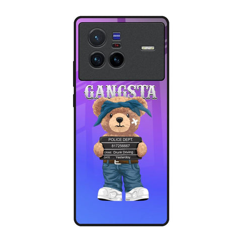 Gangsta Bear Vivo X80 5G Glass Back Cover Online