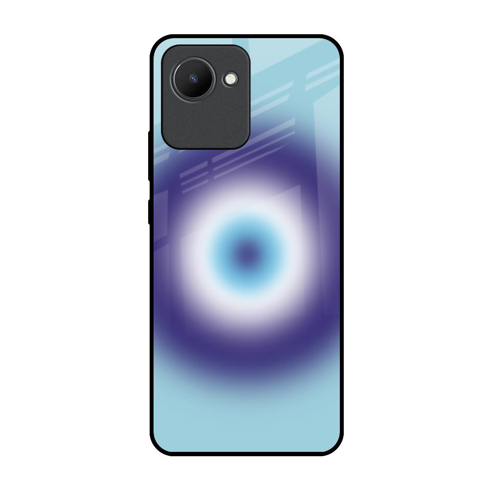 Evil Eye Art Realme C30 Glass Back Cover Online