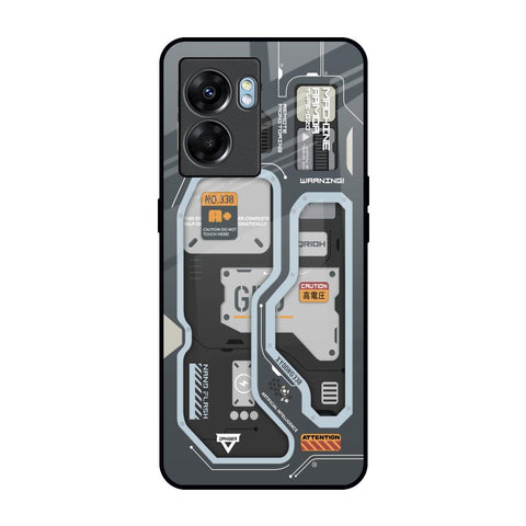 Retro Futuristic Oppo K10 5G Glass Back Cover Online