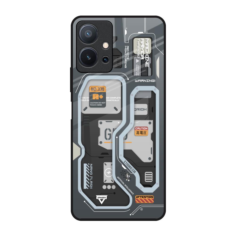 Retro Futuristic Vivo T1 5G Glass Back Cover Online