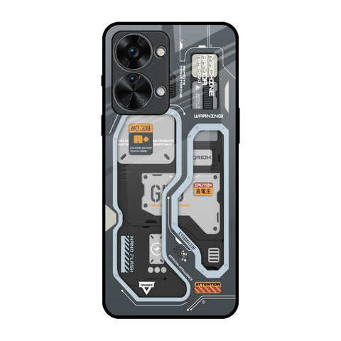 Retro Futuristic OnePlus Nord 2T 5G Glass Back Cover Online