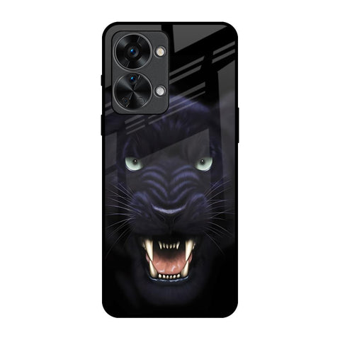 Angry Black Leopard OnePlus Nord 2T 5G Glass Back Cover Online