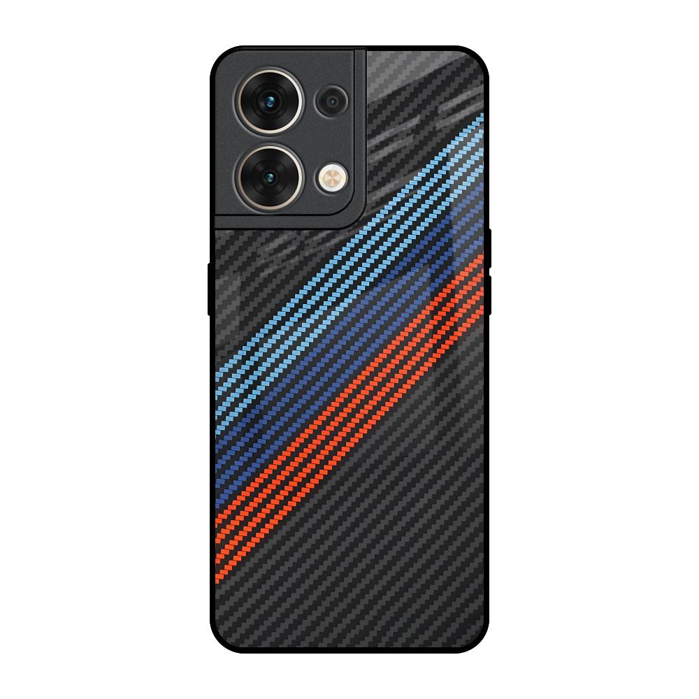 Carbon Inspired Oppo Reno8 5G Glass Back Cover Online