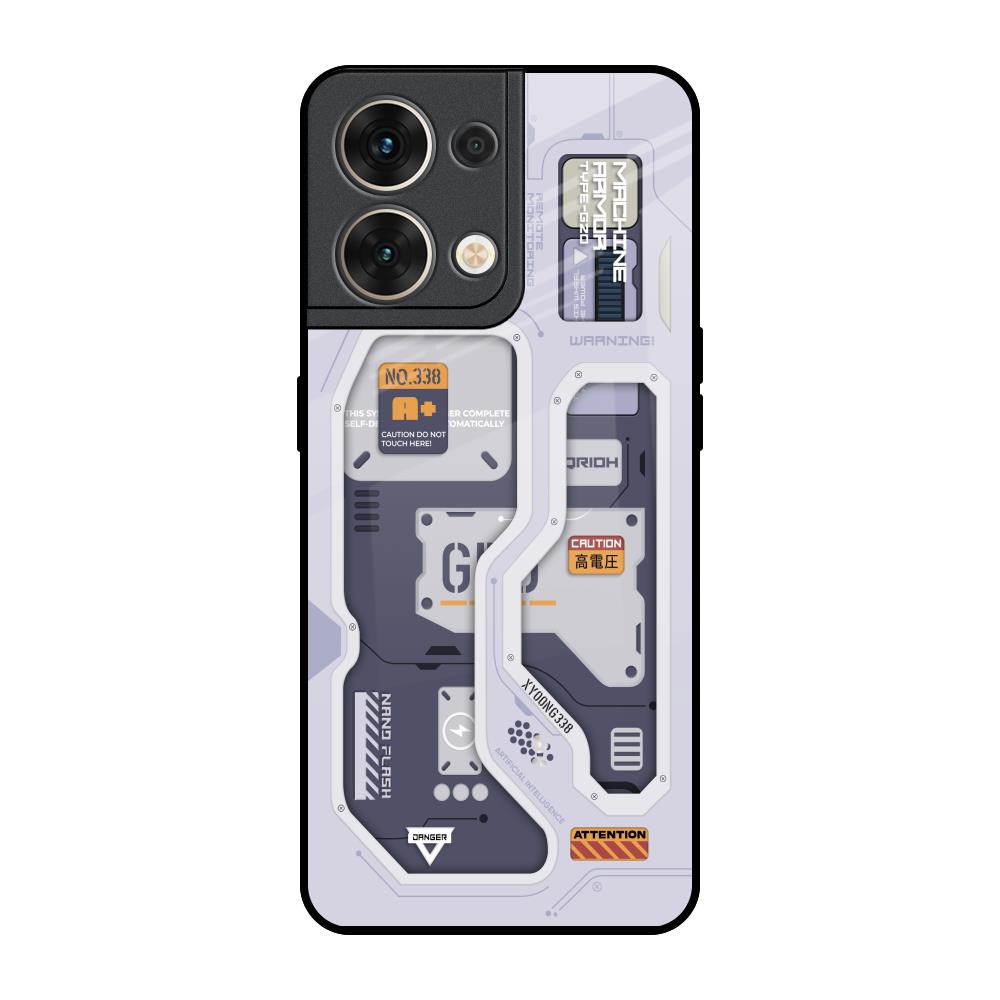 Tech Savvy Oppo Reno8 5G Glass Back Cover Online