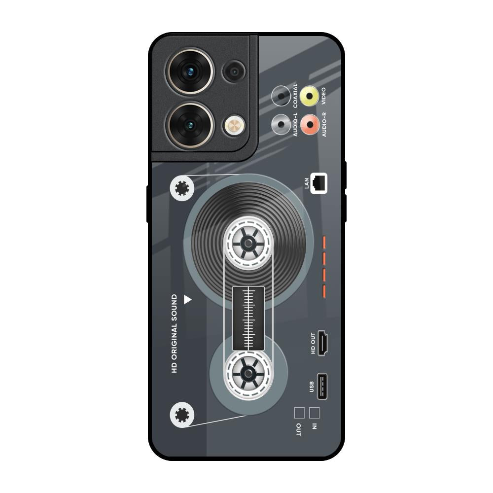 Retro Recorder Oppo Reno8 5G Glass Back Cover Online