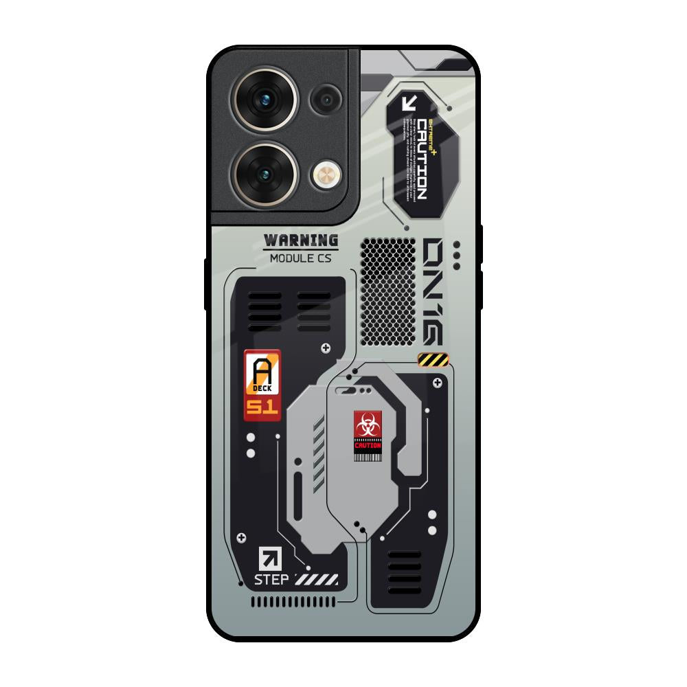 Techno Vibes Oppo Reno8 5G Glass Back Cover Online