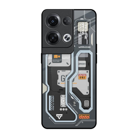 Retro Futuristic Oppo Reno8 Pro 5G Glass Back Cover Online