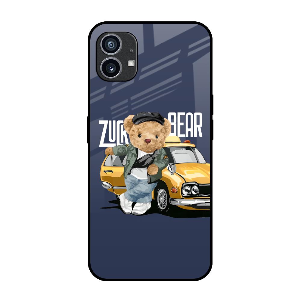 Adventurous Bear Nothing Phone 1 Glass Back Cover Online